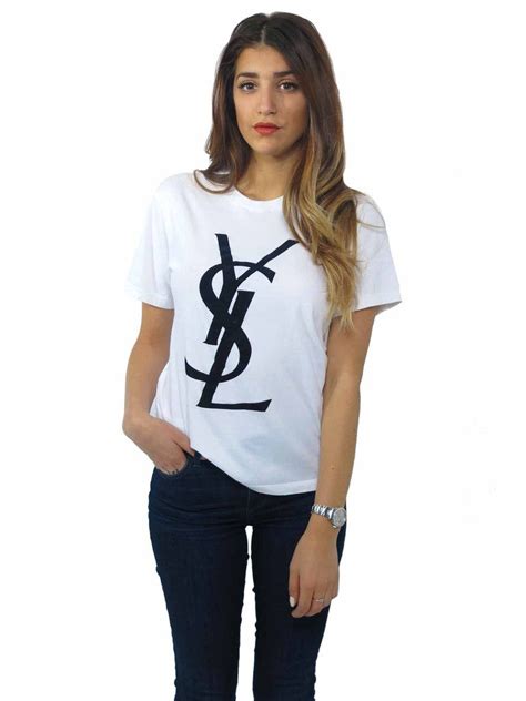 ysl t shirt white|YSL t-shirts for women.